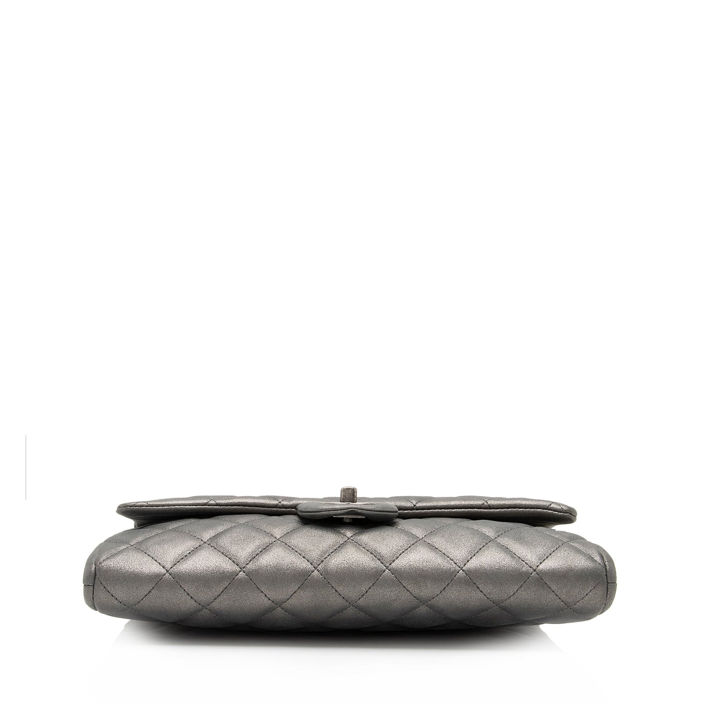 Chanel Metallic Lambskin Flap Clutch on Chain (SHF-bJM9yK)