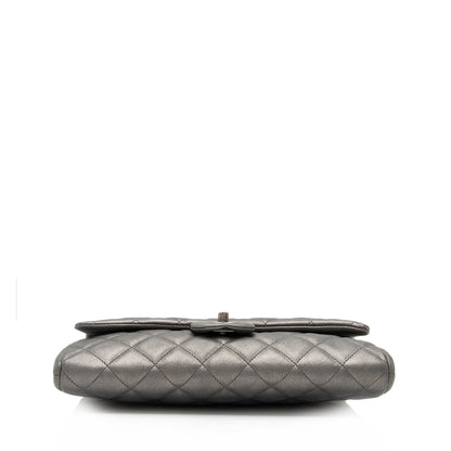 Chanel Metallic Lambskin Flap Clutch on Chain (SHF-bJM9yK)