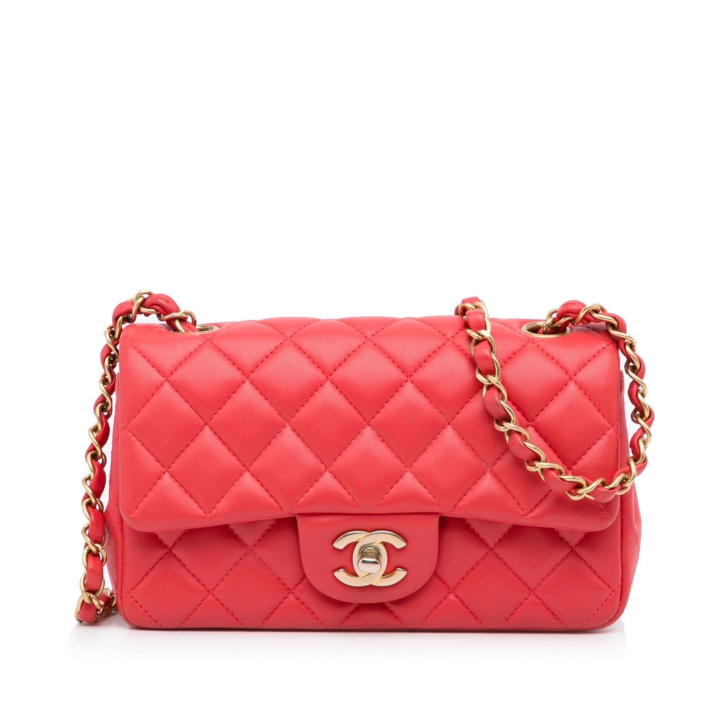 Chanel Mini Classic Lambskin Rectangular Single Flap (SHG-ShijLx)