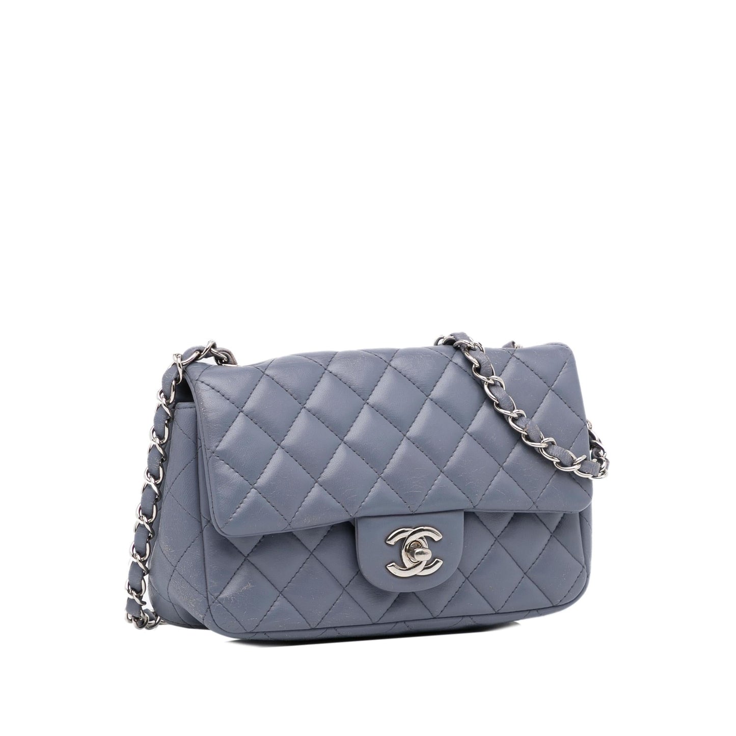 Chanel Mini Classic Lambskin Rectangular Single Flap (SHG-AtVZUj)