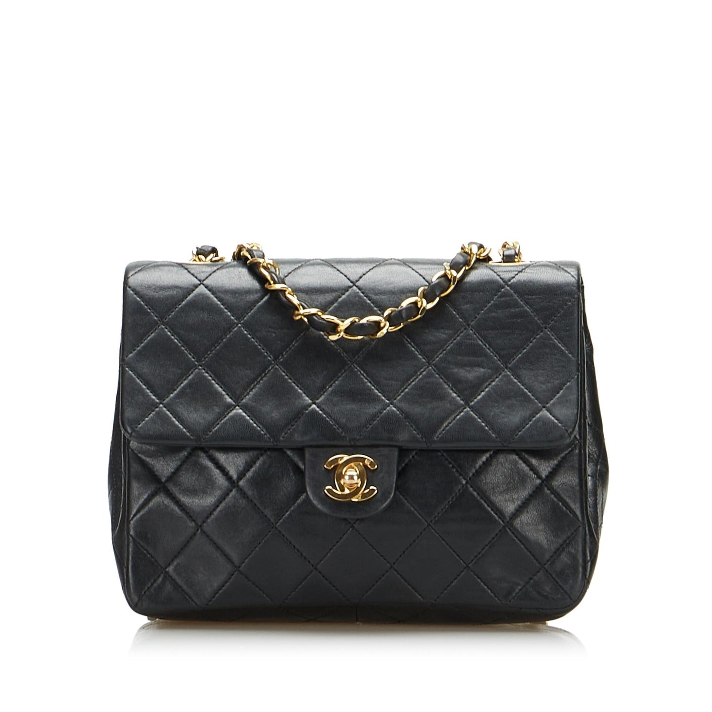 Chanel Mini Classic Lambskin Square Flap (SHG-Qr3gqV)