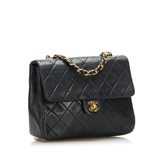 Chanel Mini Classic Lambskin Square Flap (SHG-Qr3gqV)