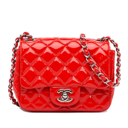 Chanel Mini Classic Square Patent Single Flap (SHG-alnMAa)