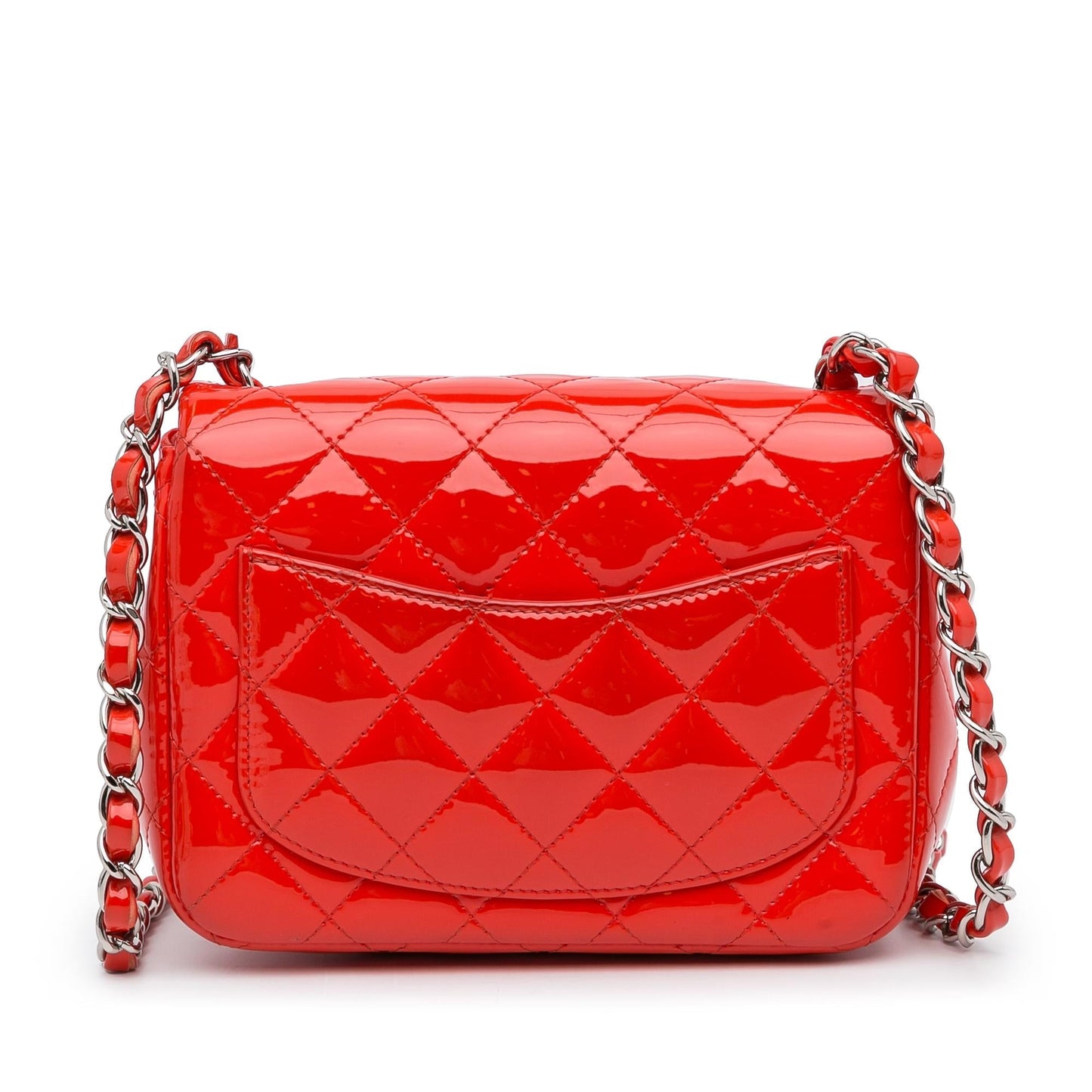 Chanel Mini Patent Classic Square Single Flap (SHG-1Esv8z)