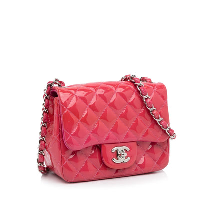 Chanel Mini Patent Classic Square Single Flap (SHG-sjboxu)