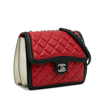 Chanel Mini Square Graphic Flap Crossbody Bag (SHG-a5PhDw)