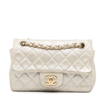 Chanel New Mini Classic Lambskin Single Flap (SHG-p4TcFg)