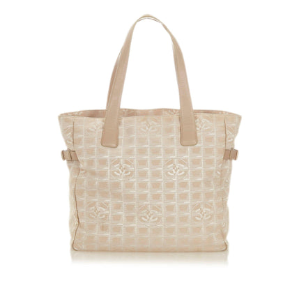 Chanel New Travel Line Canvas Tote Bag (SHG-28599)