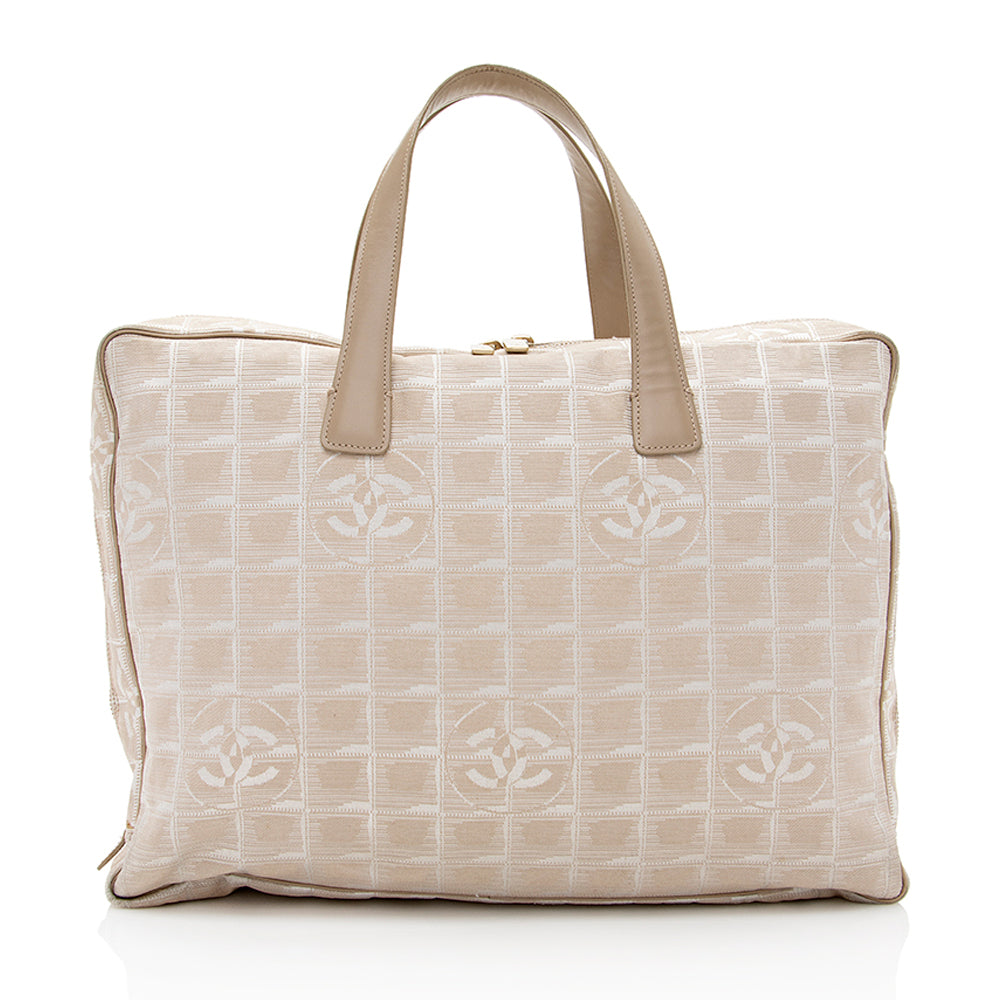 Chanel Nylon Travel Ligne Zip Around Tote (SHF-20593)