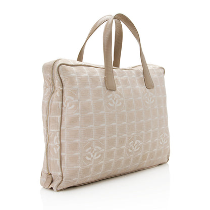 Chanel Nylon Travel Ligne Zip Around Tote (SHF-20593)