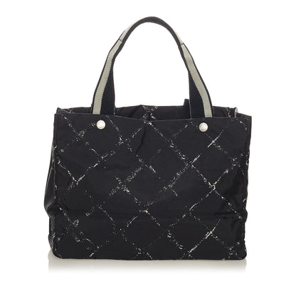 Chanel Old Travel Line Nylon Tote Bag (SHG-28061)