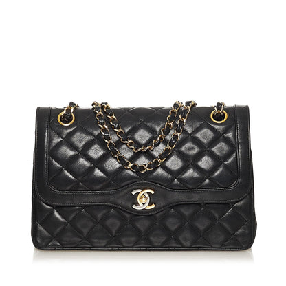 Chanel Paris Limited Edition Lambskin Double Flap Bag (SHG-35234)