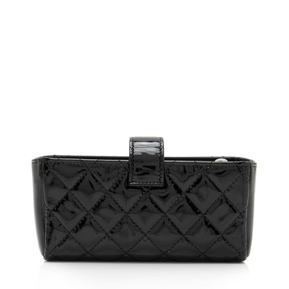 Chanel Patent Leather CC O-Mini Phone Clutch (SHF-VW0S2O)