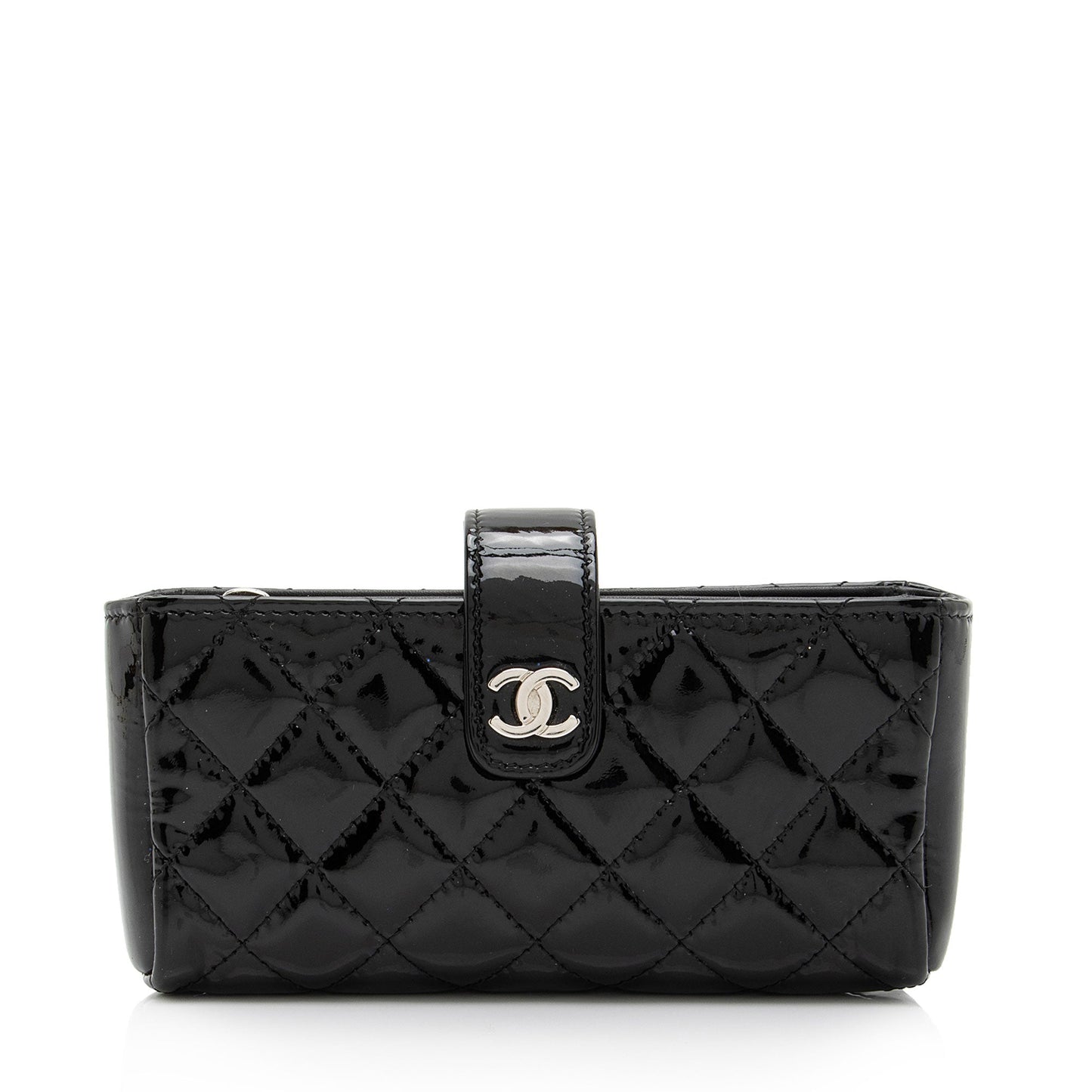 Chanel Patent Leather CC O-Mini Phone Clutch (SHF-VW0S2O)