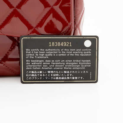 Chanel Patent Leather Classic Maxi Double Flap Bag (SHF-19647)