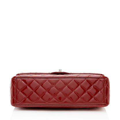 Chanel Patent Leather Classic Maxi Double Flap Bag (SHF-19647)