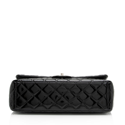 Chanel Patent Leather Classic Maxi Double Flap Bag (SHF-23340)