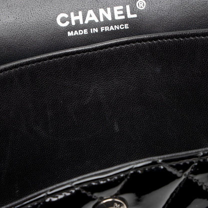 Chanel Patent Leather Classic Medium Double Flap Bag (SHF-20050)