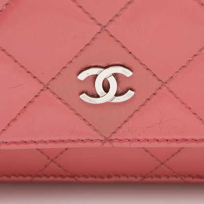 Chanel Patent Leather Classic Wallet on Chain Bag (SHF-16937)