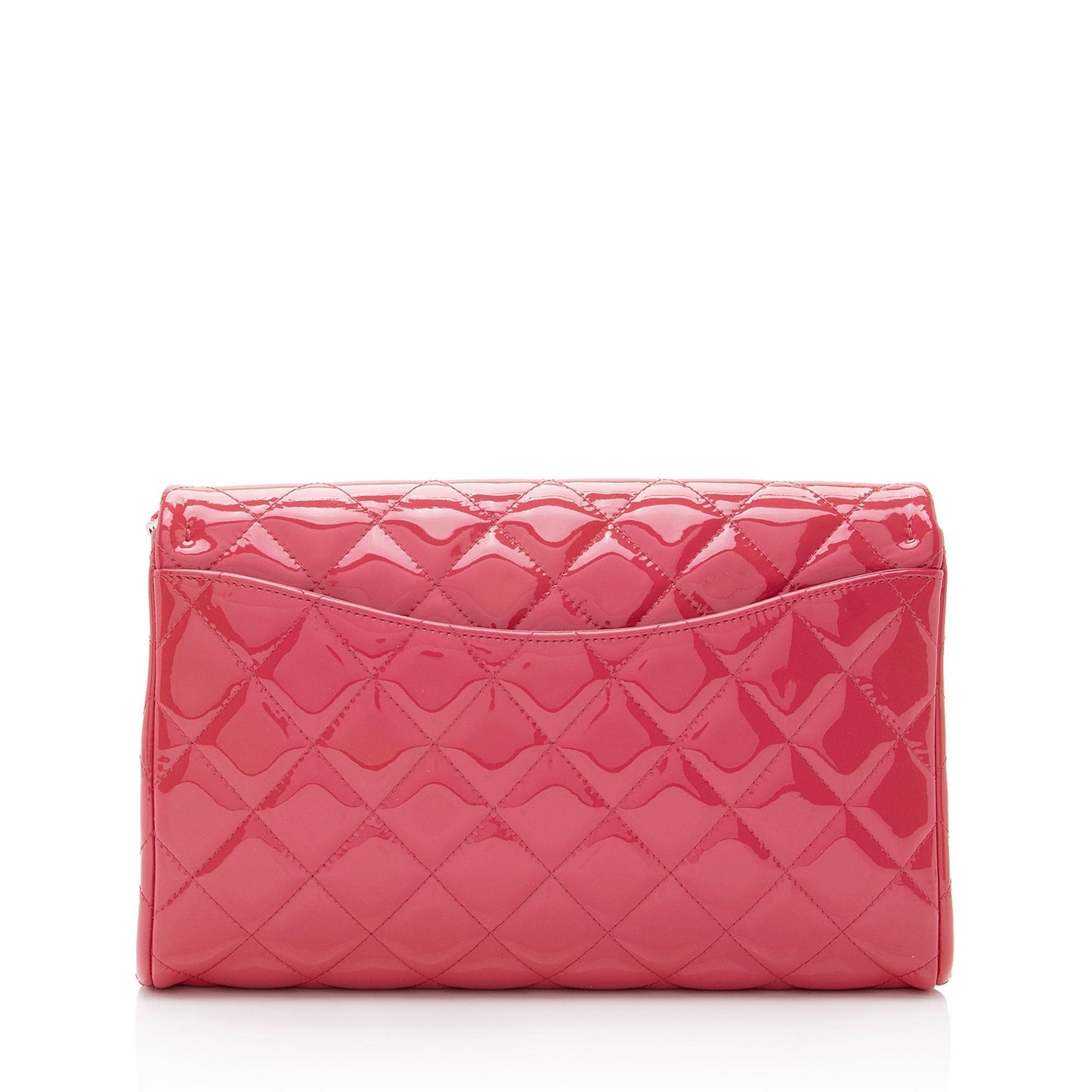 Chanel Patent Leather Flap Clutch on Chain (SHF-IZbriv)