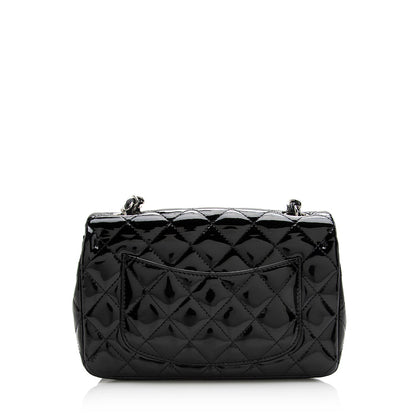 Chanel Patent Leather Rectangular Mini Flap Bag (SHF-21763)