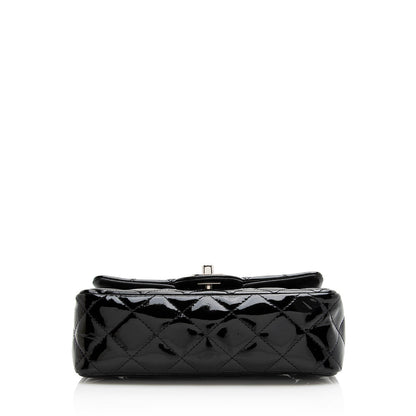 Chanel Patent Leather Rectangular Mini Flap Bag (SHF-21763)