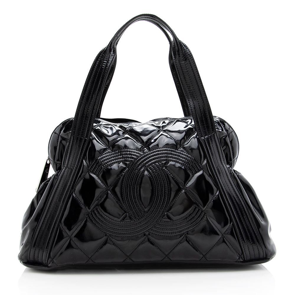 Chanel Patent Vinyl Paris-Shanghai CC Shopping Tote (SHF-18793)