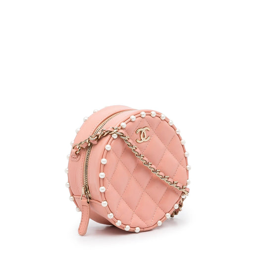 Chanel Pearl Round As Earth Crossbody Bag (SHG-q8dCpH)