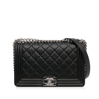 Chanel Perforated Lambskin Boy Flap (SHG-5uI7Qu)