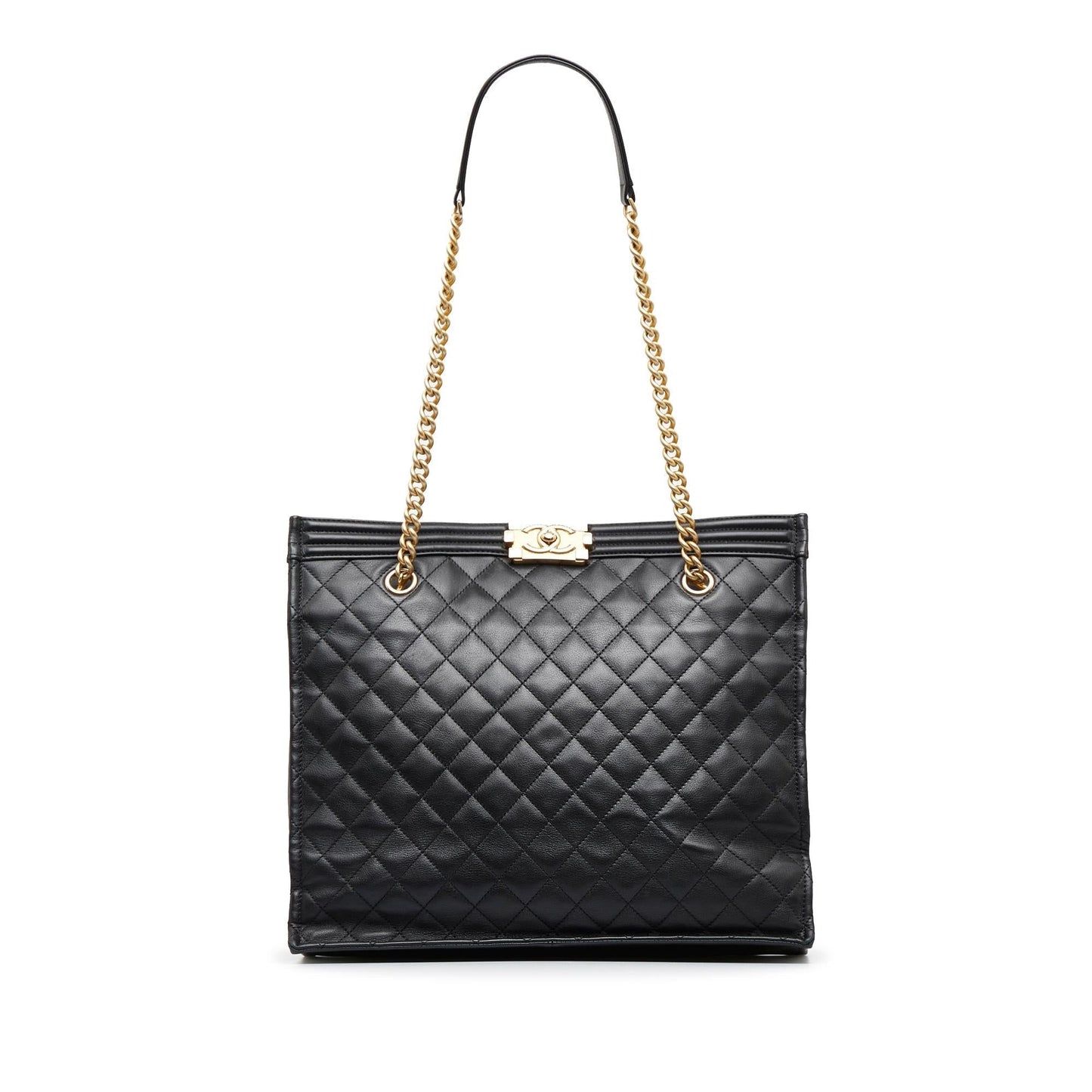 Chanel Quilted Boy Shopper Tote (SHG-8Epdbv)