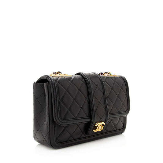 Chanel Quilted Calfskin Elegant Flap Bag (SHF-19763)