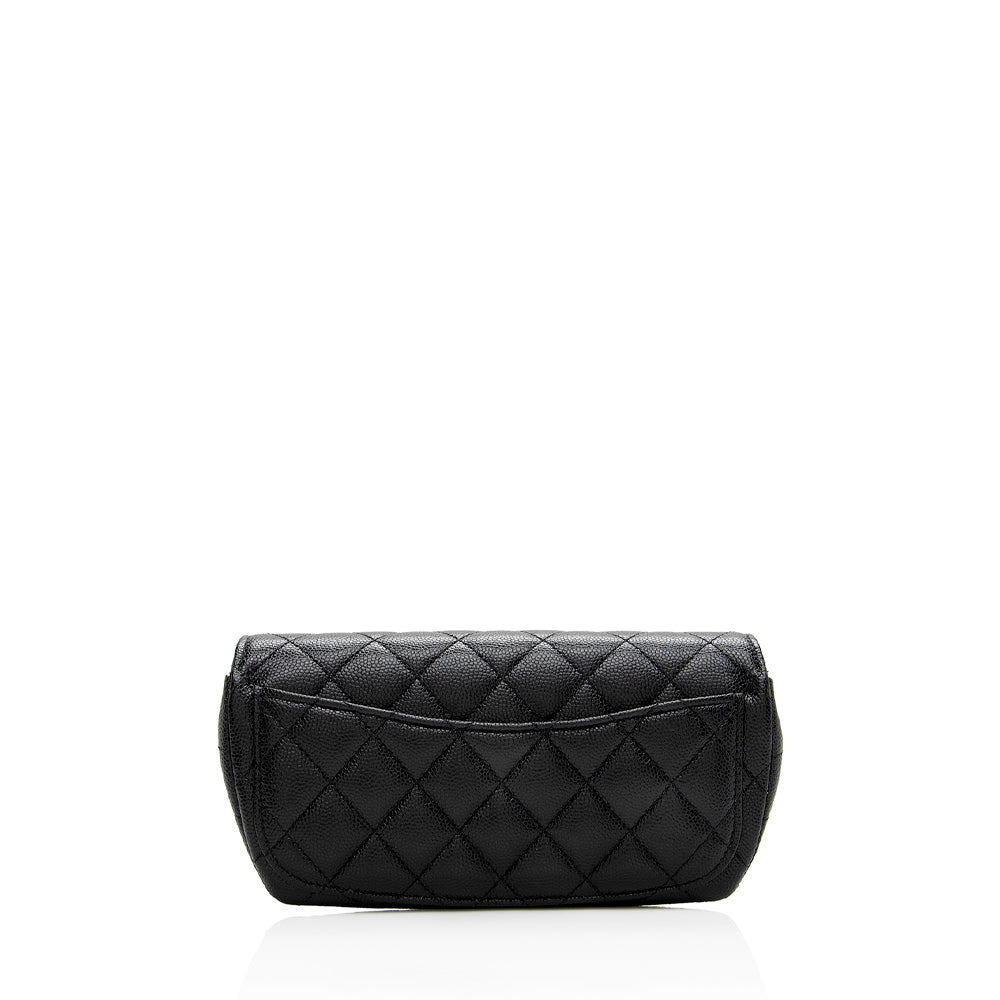 Chanel Quilted Caviar Leather Mini Chain Bag (SHF-18802)