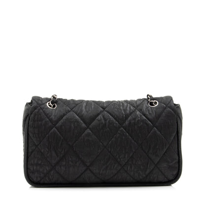 Chanel Quilted Coated Canvas Le Marais Ligne Flap Bag (SHF-oc9sFy)