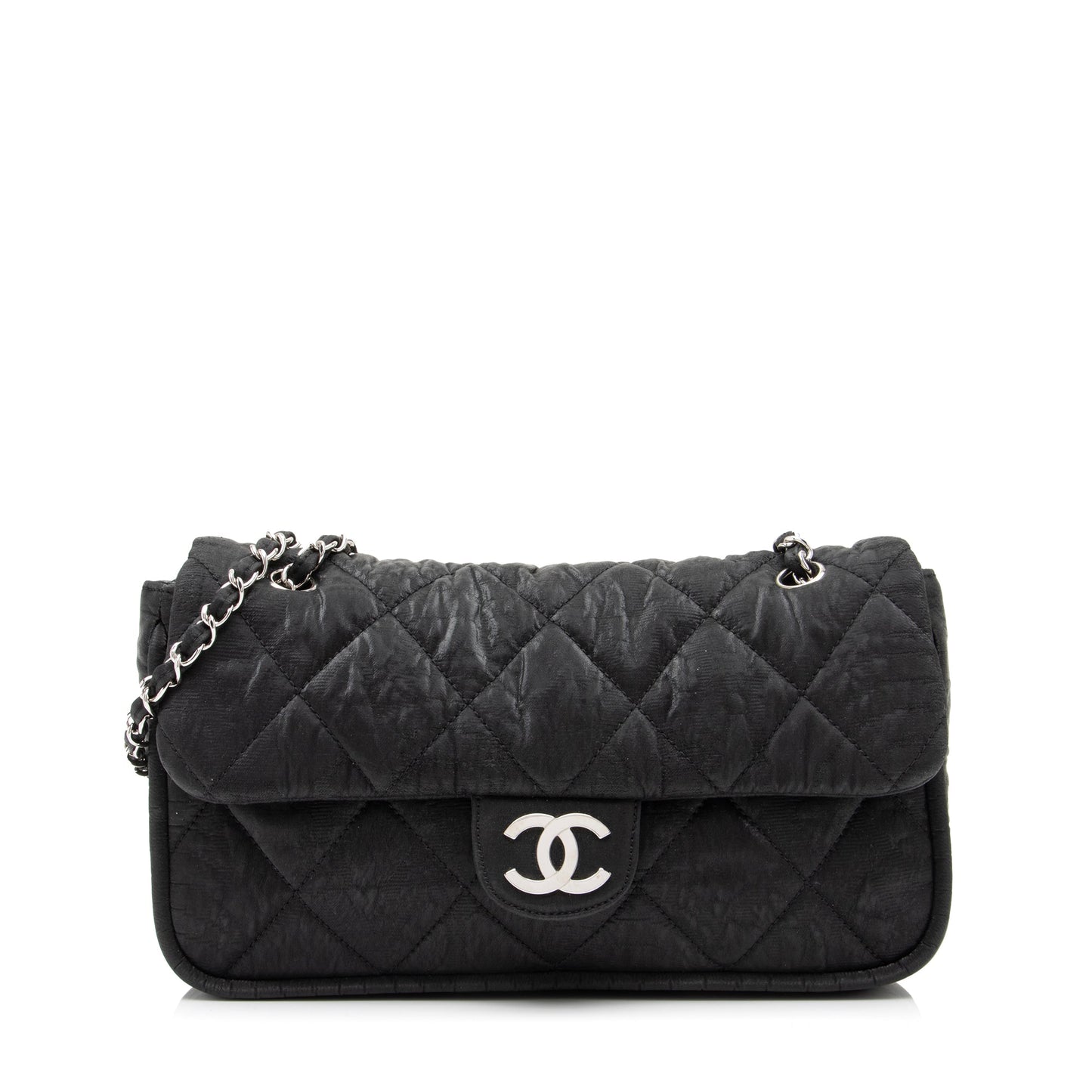 Chanel Quilted Coated Canvas Le Marais Ligne Flap Bag (SHF-oc9sFy)