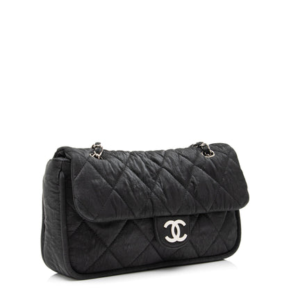 Chanel Quilted Coated Canvas Le Marais Ligne Flap Bag (SHF-oc9sFy)