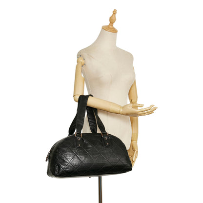 Chanel Quilted Lambskin Bowler Bag (SHG-RUjb34)