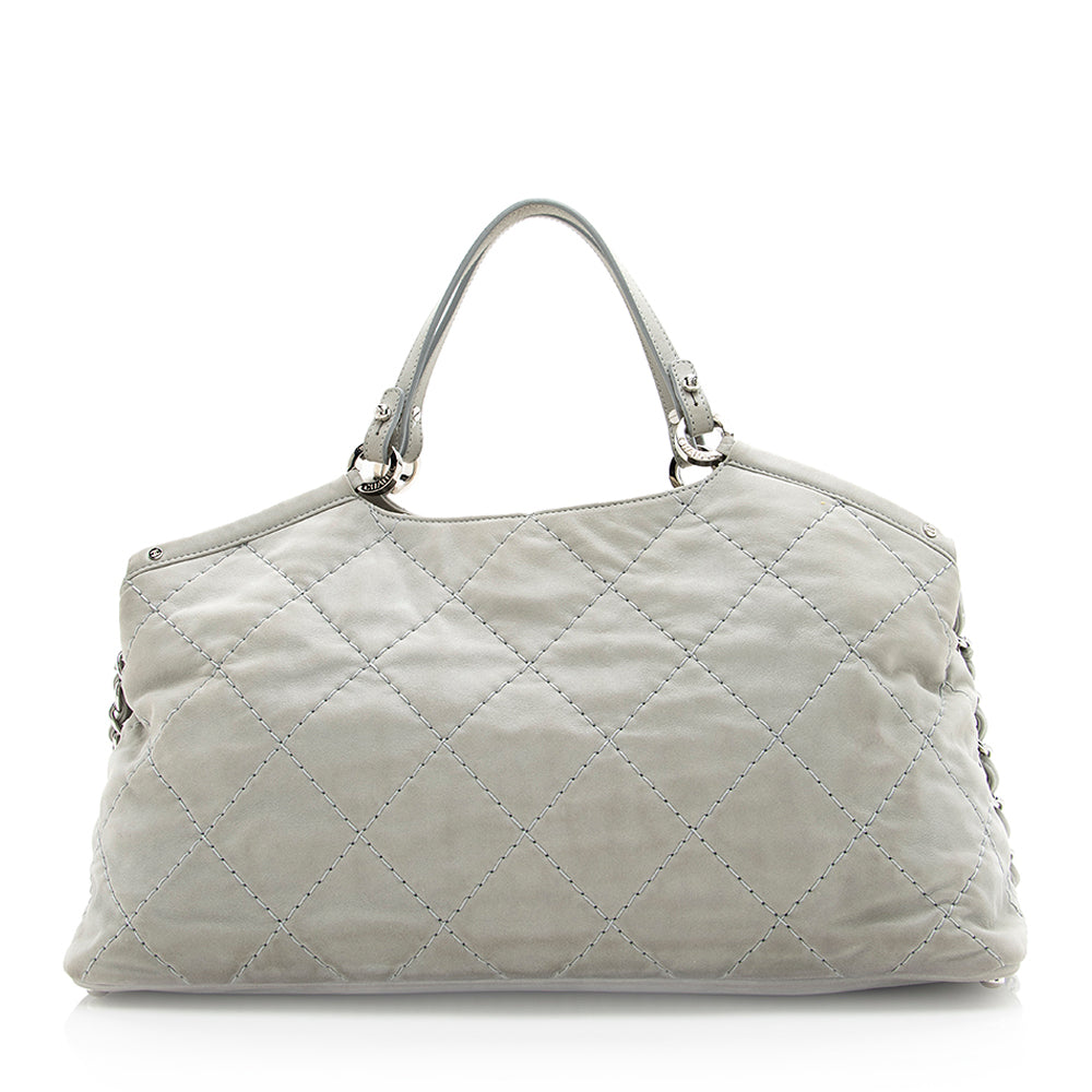 Chanel Lambskin Wild Stitch CC Large Satchel - FINAL SALE (SHF-18675)