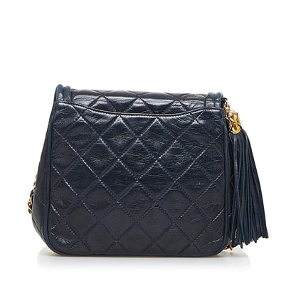 Chanel Quilted Lambskin CC Tassel Crossbody Bag (SHG-Cv9Idd)