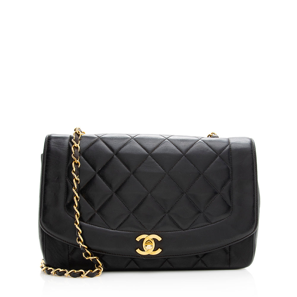 Chanel Quilted Lambskin Diana Single Medium Flap (SHF-20164)