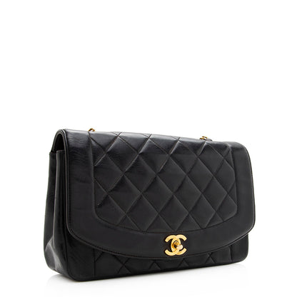 Chanel Quilted Lambskin Diana Single Medium Flap (SHF-20164)