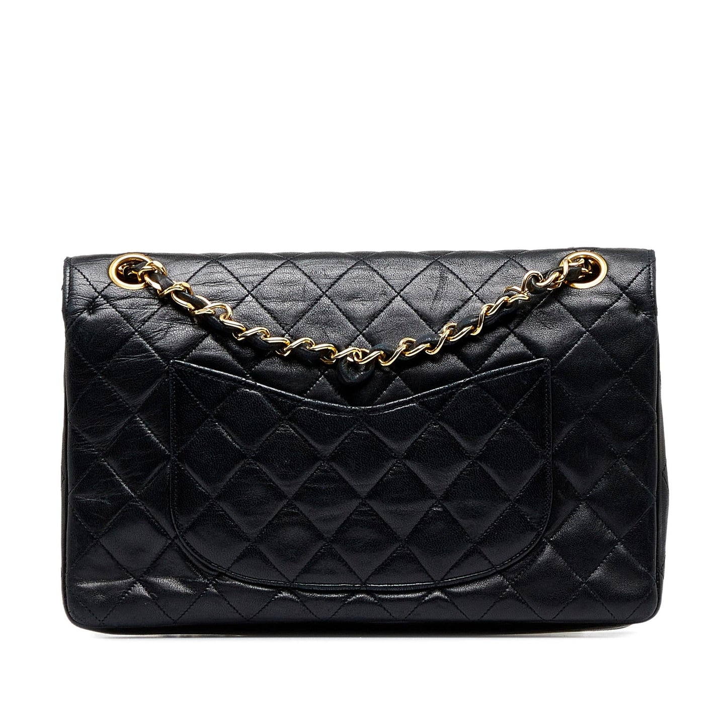 Chanel Quilted Lambskin Double Flap Bag (SHG-nAgJZX)