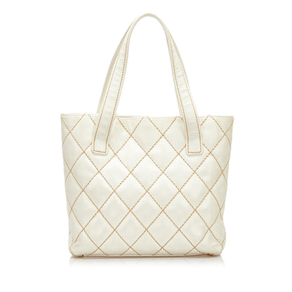 Chanel Quilted Surpique Tote (SHG-35386)