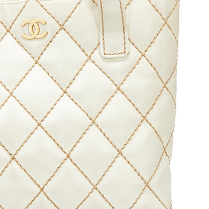 Chanel Quilted Surpique Tote (SHG-35386)