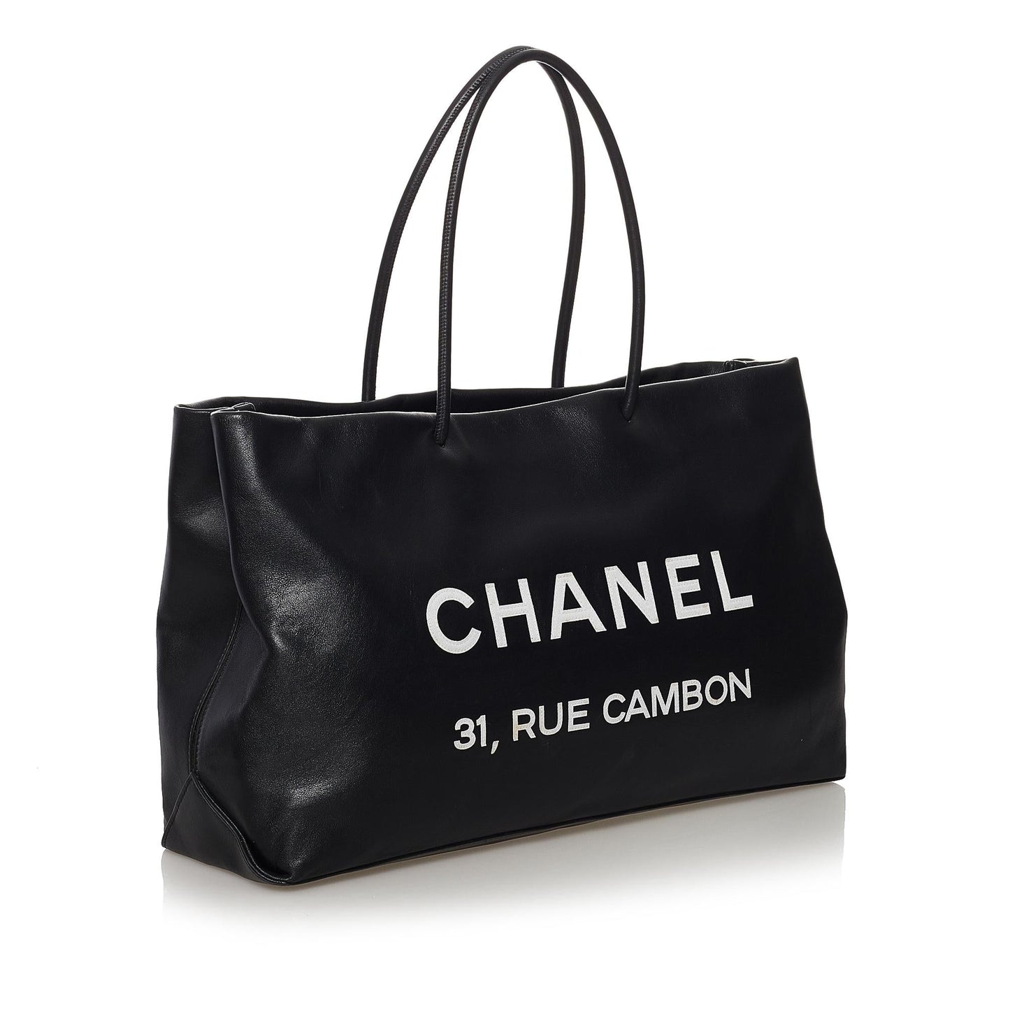 Chanel Rue Cambon Leather Tote Bag (SHG-36951)