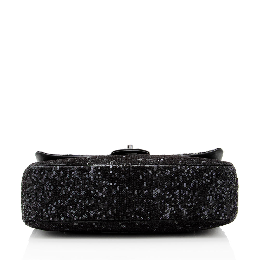 Chanel Sequin Embroidered Classic Flap Bag (SHF-18782)