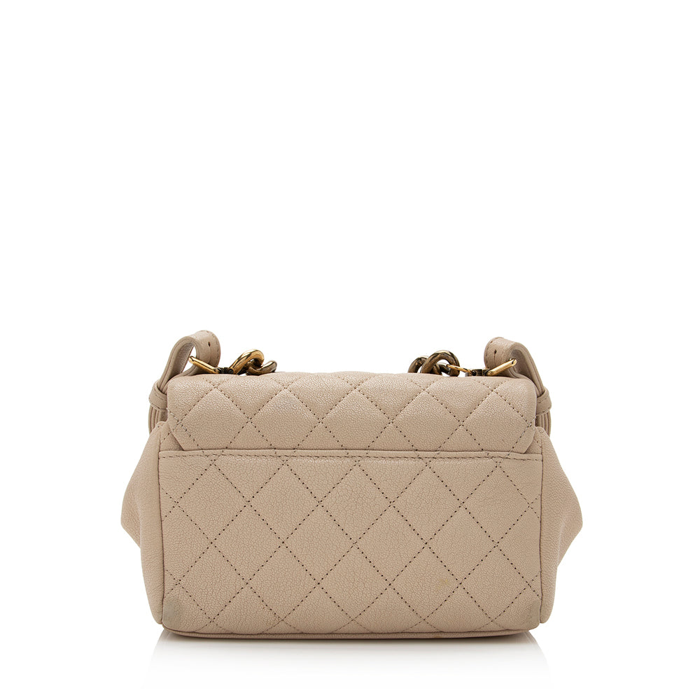 Chanel Sheepskin Trapezio Mini Flap Bag - FINAL SALE (SHF-21135)