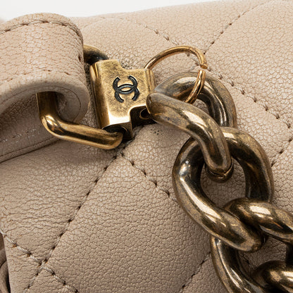 Chanel Sheepskin Trapezio Mini Flap Bag - FINAL SALE (SHF-21135)