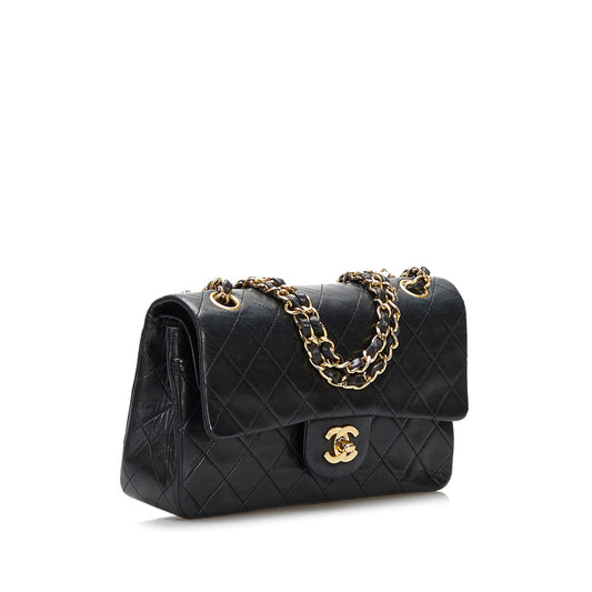 Chanel Small Classic Lambskin Double Flap Bag (SHG-36482)