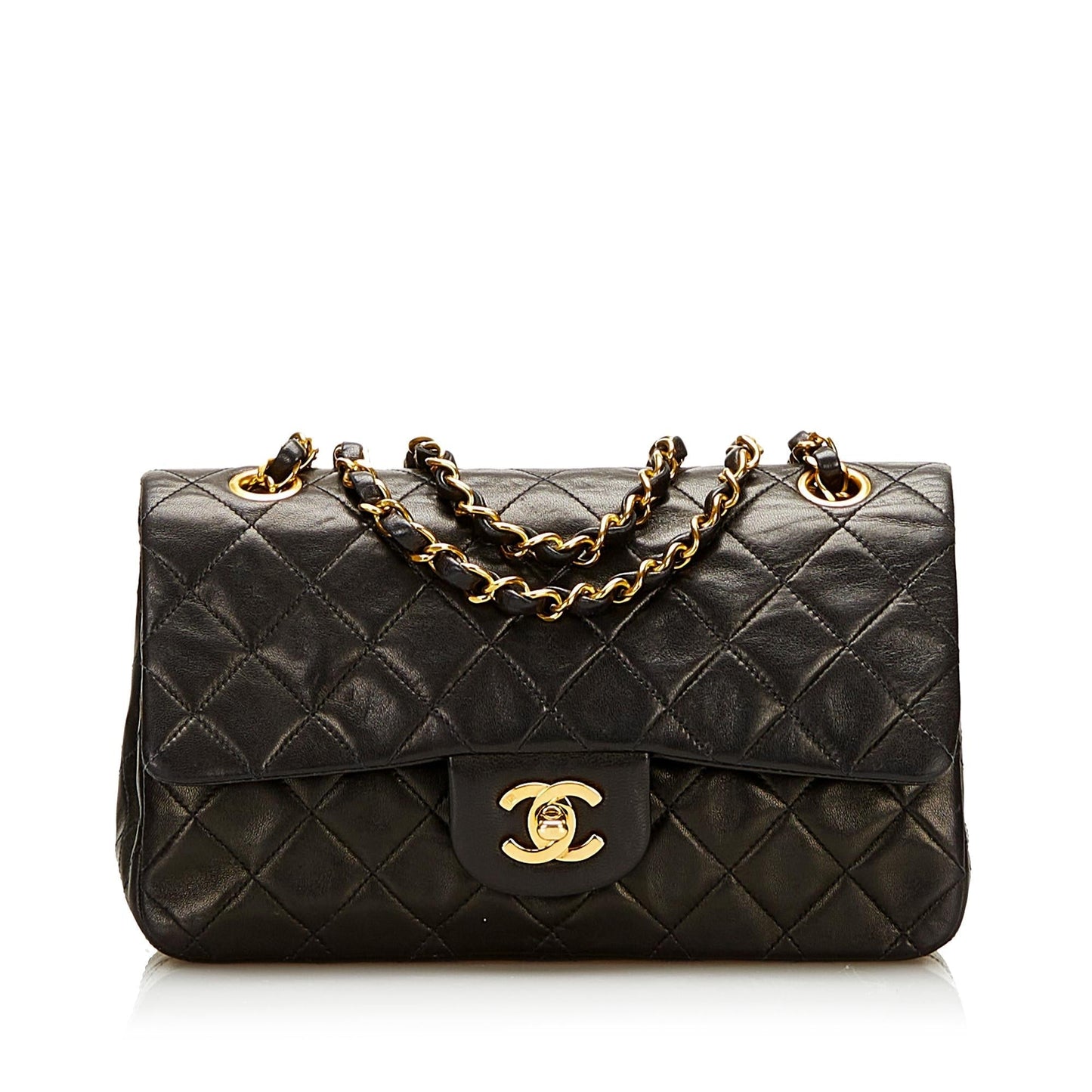 Chanel Small Classic Lambskin Double Flap (SHG-36032)