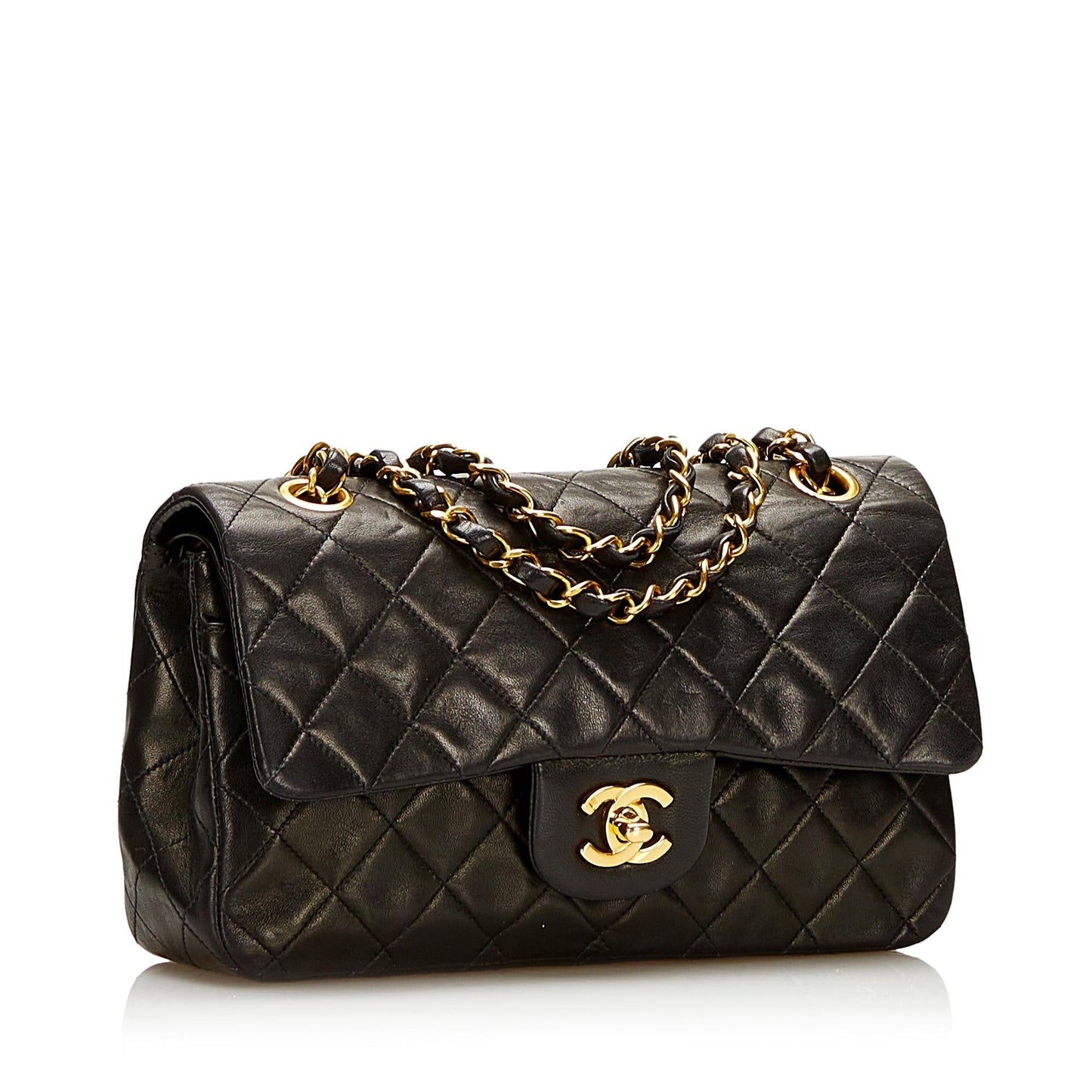 Chanel Small Classic Lambskin Double Flap (SHG-36032)